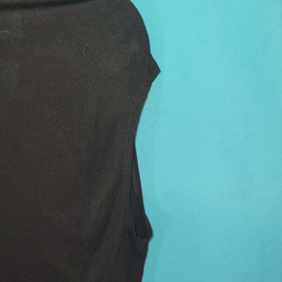Helmut Lang Black Draped Cowl Neck Top Womens Medium 100% Viscose - Picture 10 of 10